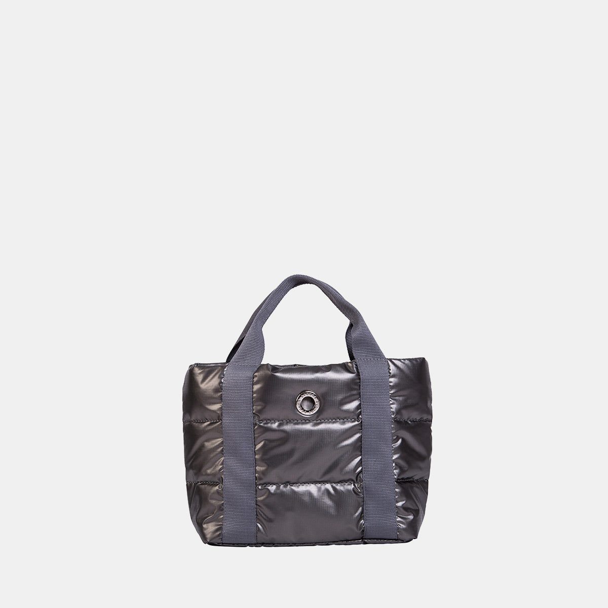 Bolsa Básica Mini Gris con Asa Ribbon Gris