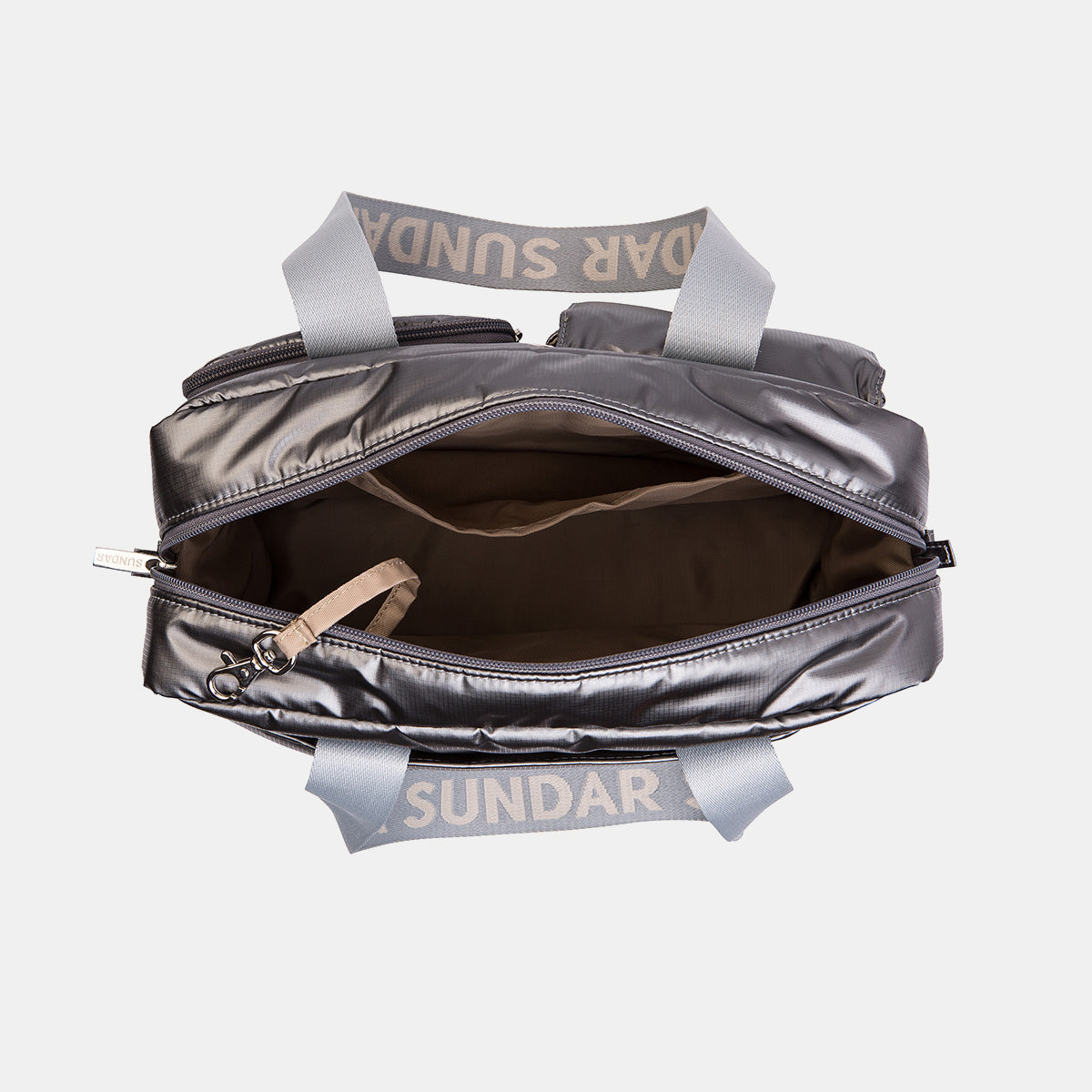 Crossbody Mediana Gris Plomo con Asa Larga Ajustable