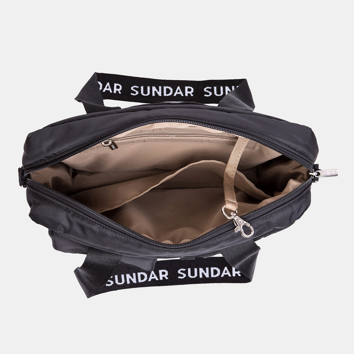 Crossbody Mediana Negra con Asa Larga Ajustable