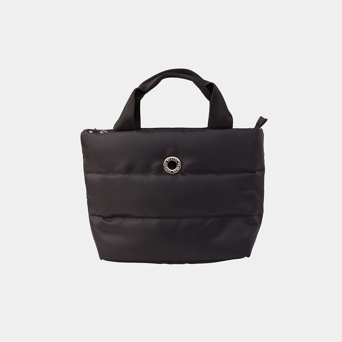 Bolsa Básica Mini Negra con Asa Ribbon Negro