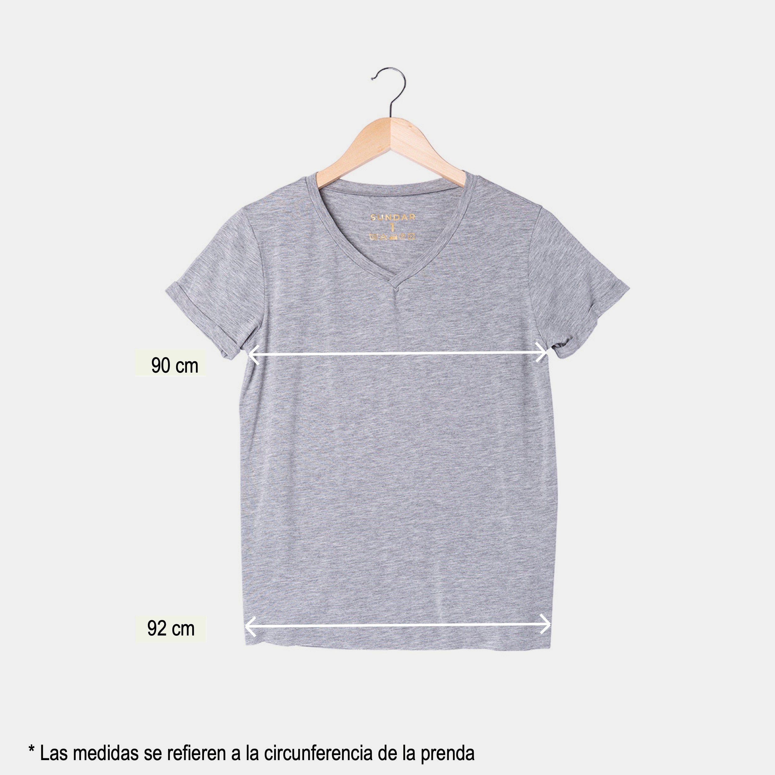 CAMISETA PARA DAMA GRIS