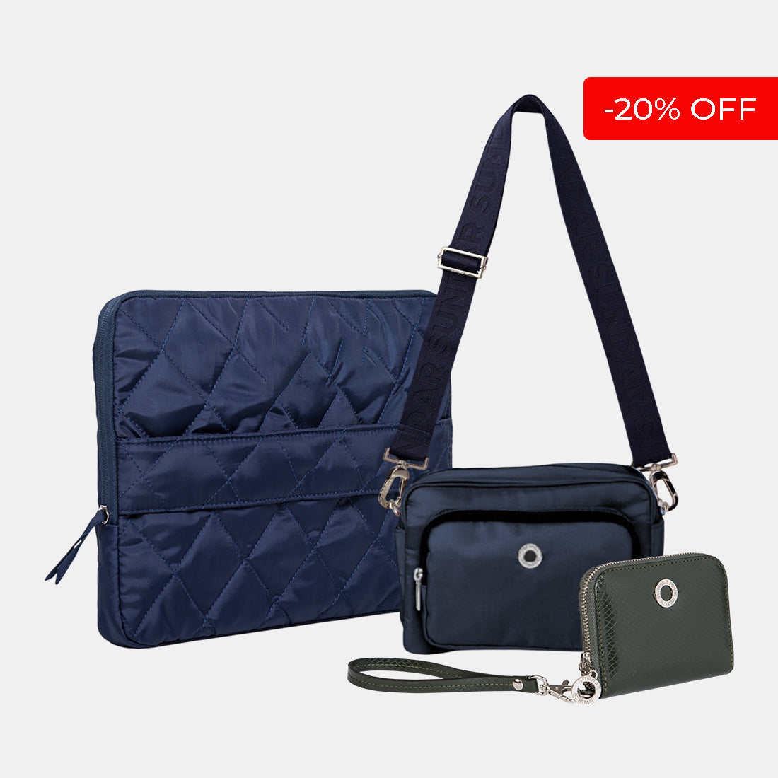 Kit Bolsa Crossbody Laura Azul