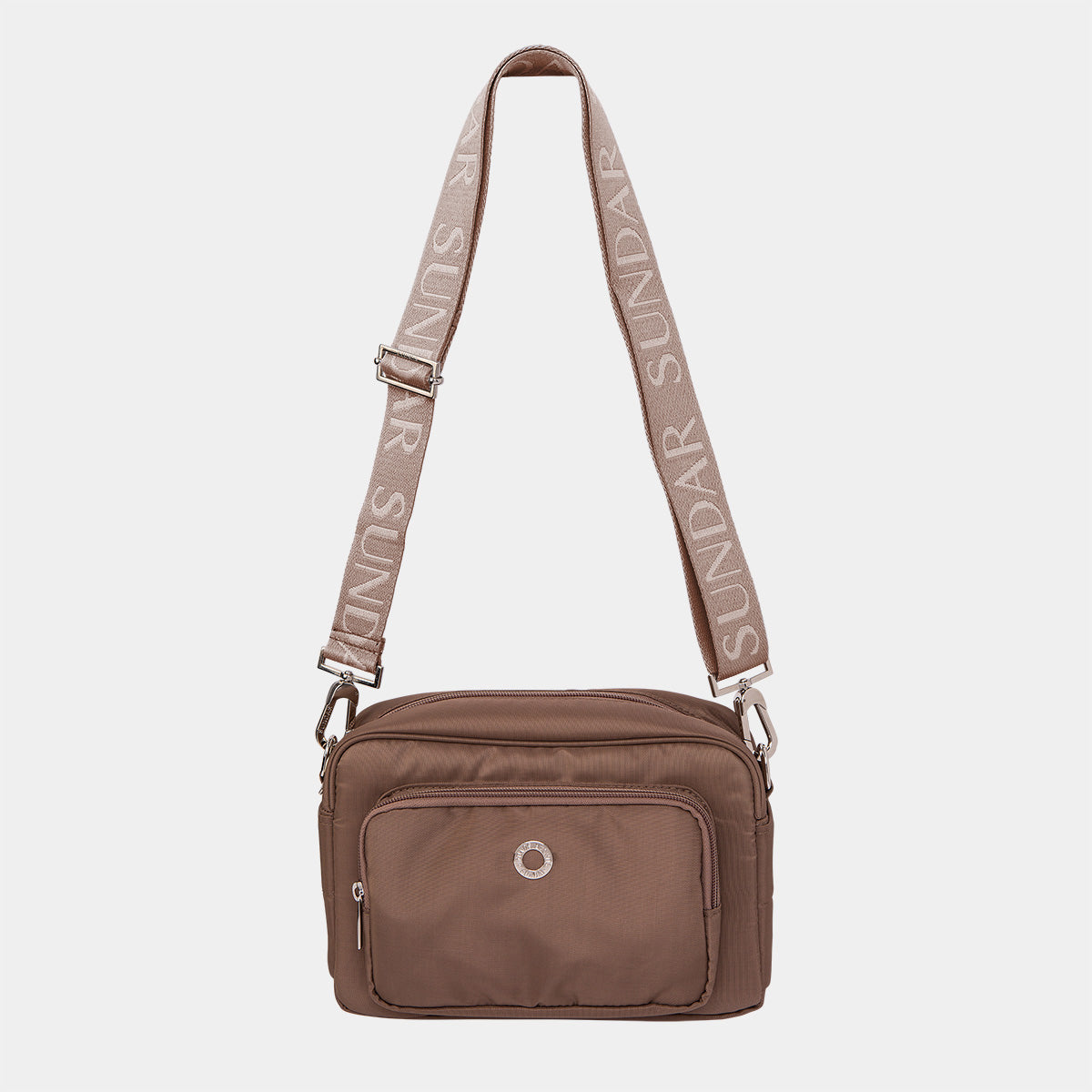 Kit Bolsa Crossbody Laura Moka asa Arena con Marfil