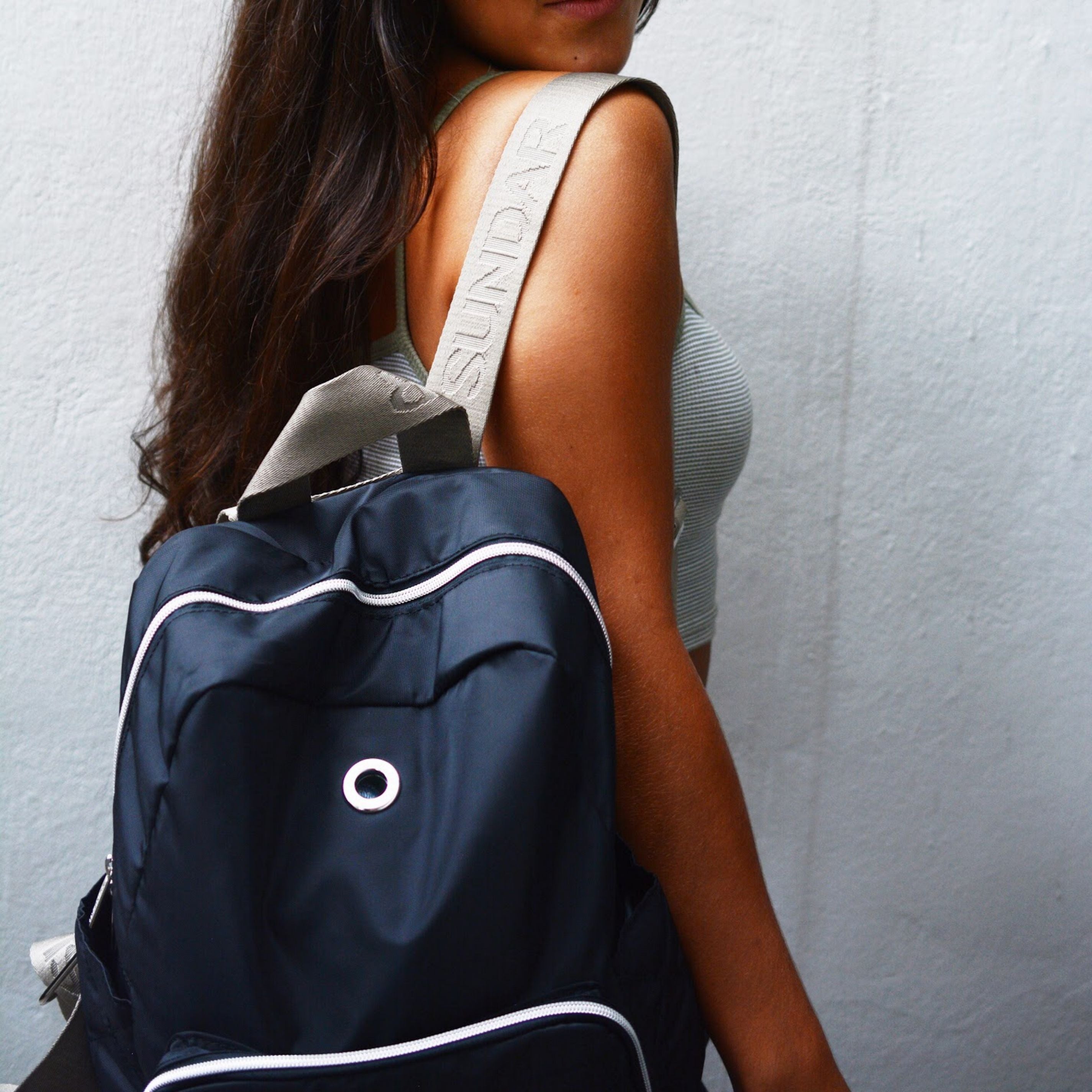 Backpack Grande Azul Marino